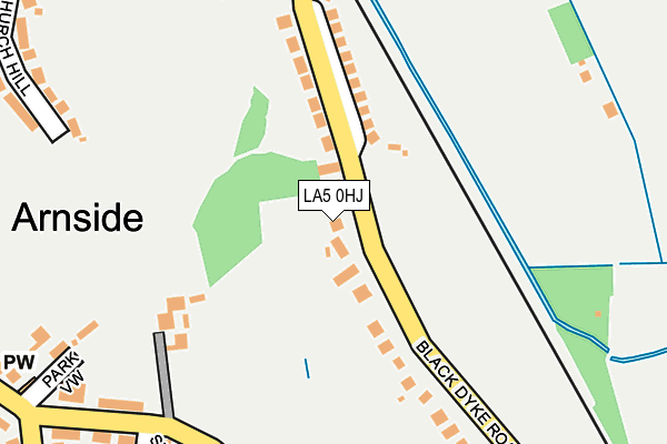 LA5 0HJ map - OS OpenMap – Local (Ordnance Survey)