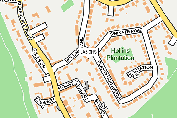 LA5 0HS map - OS OpenMap – Local (Ordnance Survey)