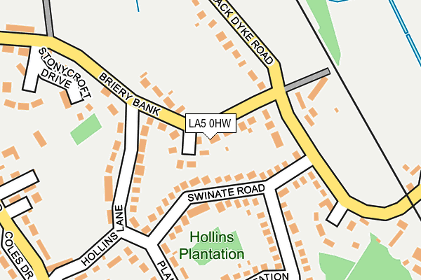 LA5 0HW map - OS OpenMap – Local (Ordnance Survey)