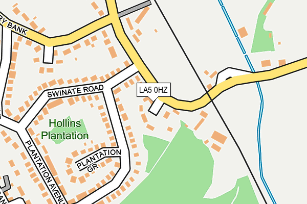 LA5 0HZ map - OS OpenMap – Local (Ordnance Survey)
