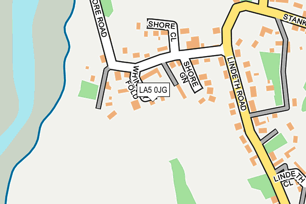 LA5 0JG map - OS OpenMap – Local (Ordnance Survey)