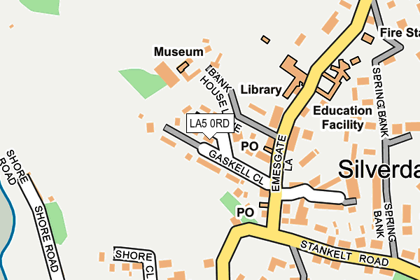 LA5 0RD map - OS OpenMap – Local (Ordnance Survey)