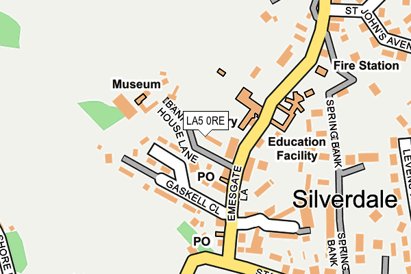 LA5 0RE map - OS OpenMap – Local (Ordnance Survey)