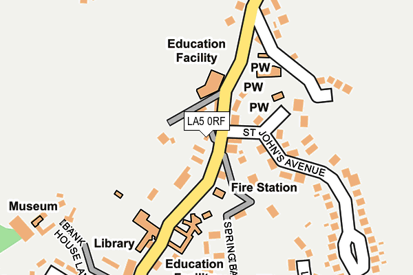 LA5 0RF map - OS OpenMap – Local (Ordnance Survey)