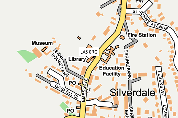 LA5 0RG map - OS OpenMap – Local (Ordnance Survey)