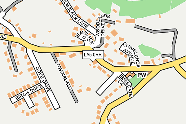 LA5 0RR map - OS OpenMap – Local (Ordnance Survey)