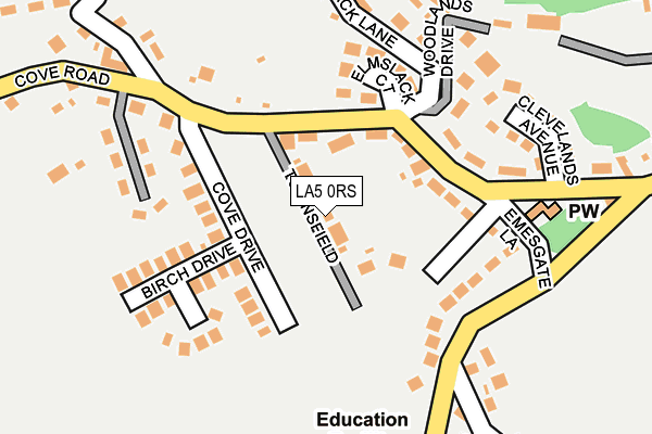 LA5 0RS map - OS OpenMap – Local (Ordnance Survey)