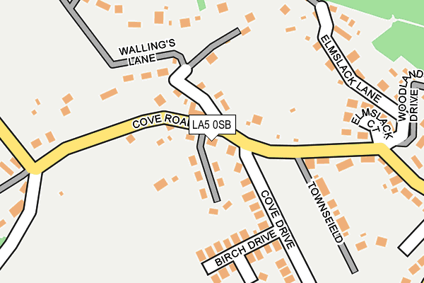 LA5 0SB map - OS OpenMap – Local (Ordnance Survey)