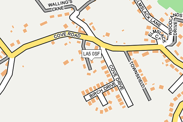 LA5 0SF map - OS OpenMap – Local (Ordnance Survey)
