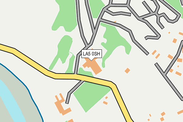 LA5 0SH map - OS OpenMap – Local (Ordnance Survey)