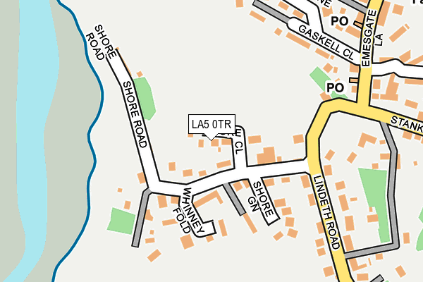 LA5 0TR map - OS OpenMap – Local (Ordnance Survey)
