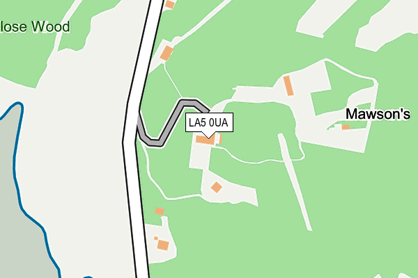 LA5 0UA map - OS OpenMap – Local (Ordnance Survey)