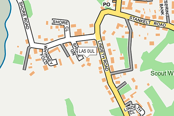 LA5 0UL map - OS OpenMap – Local (Ordnance Survey)