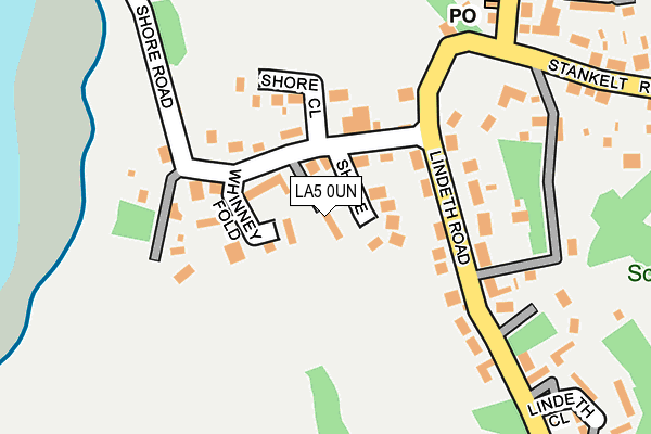 LA5 0UN map - OS OpenMap – Local (Ordnance Survey)