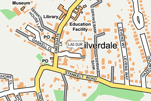 LA5 0UR map - OS OpenMap – Local (Ordnance Survey)