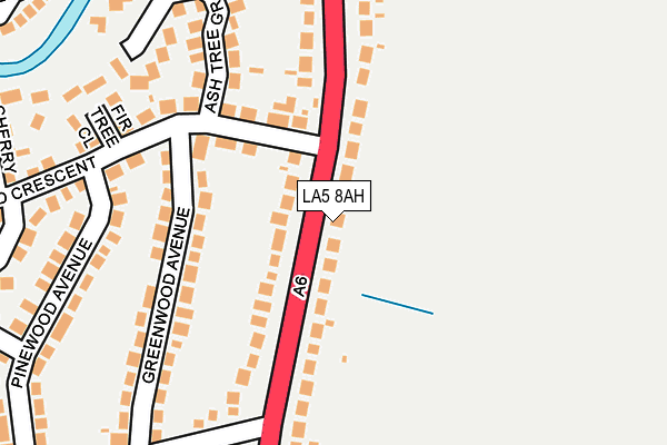 LA5 8AH map - OS OpenMap – Local (Ordnance Survey)