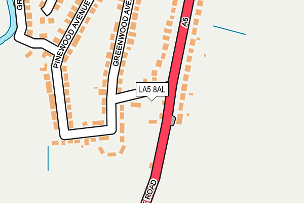 LA5 8AL map - OS OpenMap – Local (Ordnance Survey)