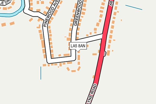 LA5 8AN map - OS OpenMap – Local (Ordnance Survey)
