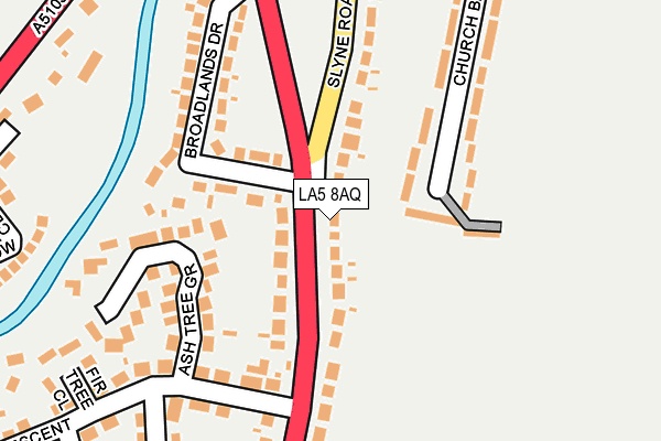 LA5 8AQ map - OS OpenMap – Local (Ordnance Survey)