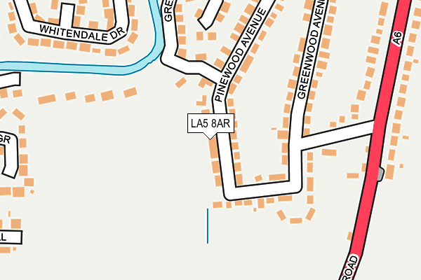 LA5 8AR map - OS OpenMap – Local (Ordnance Survey)