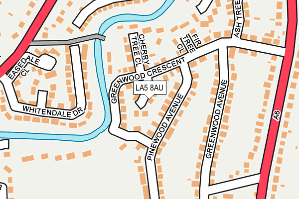 LA5 8AU map - OS OpenMap – Local (Ordnance Survey)