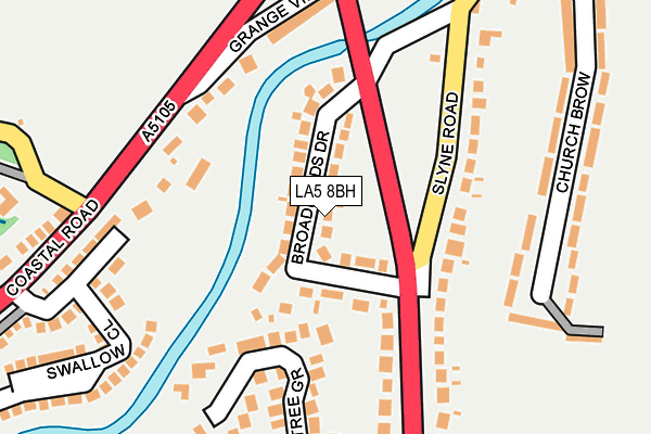 LA5 8BH map - OS OpenMap – Local (Ordnance Survey)