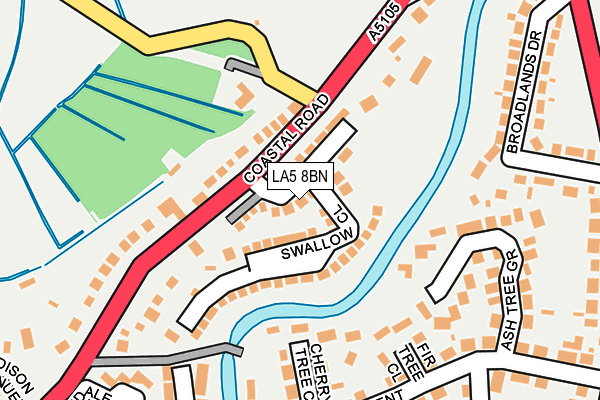 LA5 8BN map - OS OpenMap – Local (Ordnance Survey)