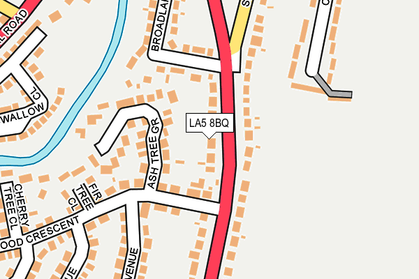 LA5 8BQ map - OS OpenMap – Local (Ordnance Survey)