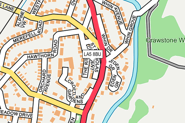 LA5 8BU map - OS OpenMap – Local (Ordnance Survey)