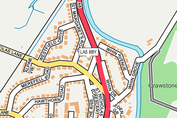 LA5 8BY map - OS OpenMap – Local (Ordnance Survey)