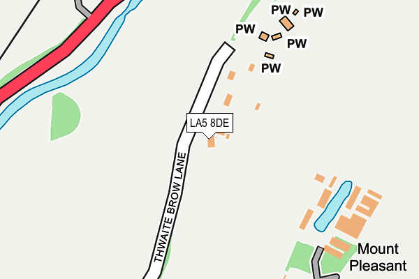 LA5 8DE map - OS OpenMap – Local (Ordnance Survey)