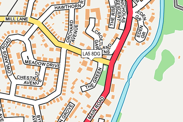 LA5 8DG map - OS OpenMap – Local (Ordnance Survey)