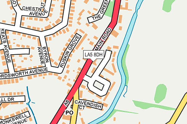 LA5 8DH map - OS OpenMap – Local (Ordnance Survey)