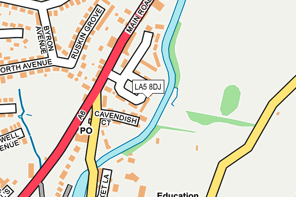 LA5 8DJ map - OS OpenMap – Local (Ordnance Survey)