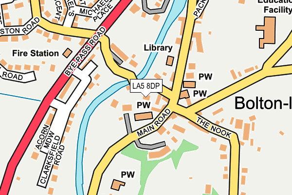 LA5 8DP map - OS OpenMap – Local (Ordnance Survey)