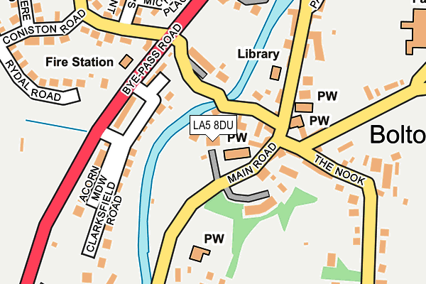 LA5 8DU map - OS OpenMap – Local (Ordnance Survey)