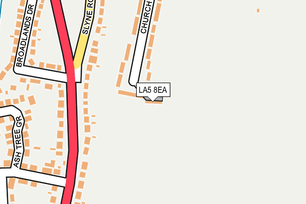 LA5 8EA map - OS OpenMap – Local (Ordnance Survey)
