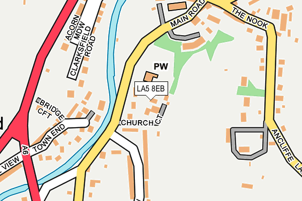 LA5 8EB map - OS OpenMap – Local (Ordnance Survey)