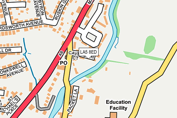 LA5 8ED map - OS OpenMap – Local (Ordnance Survey)