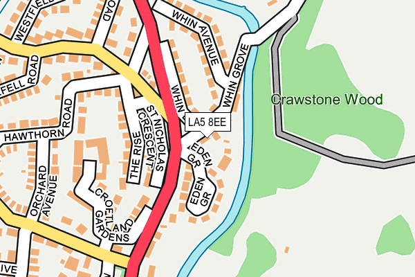 LA5 8EE map - OS OpenMap – Local (Ordnance Survey)