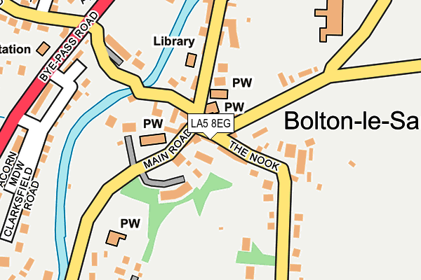 LA5 8EG map - OS OpenMap – Local (Ordnance Survey)