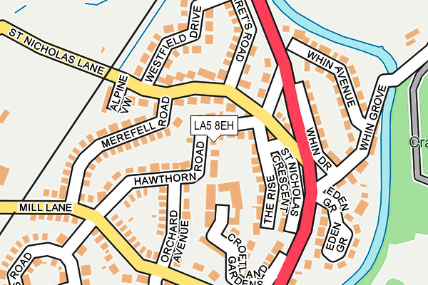 LA5 8EH map - OS OpenMap – Local (Ordnance Survey)