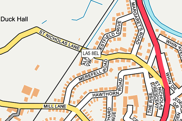 LA5 8EL map - OS OpenMap – Local (Ordnance Survey)