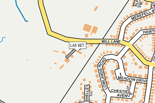LA5 8ET map - OS OpenMap – Local (Ordnance Survey)