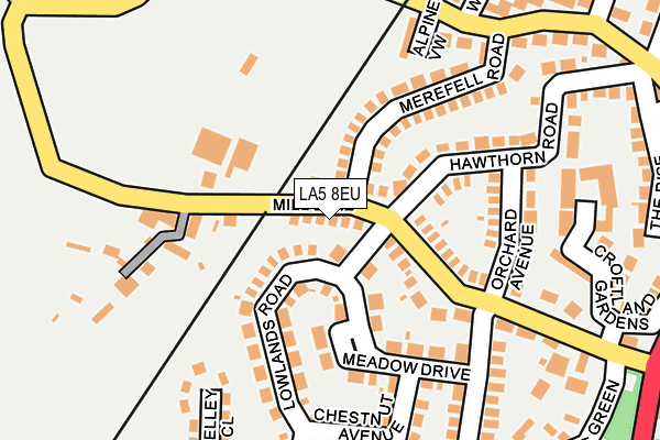 LA5 8EU map - OS OpenMap – Local (Ordnance Survey)