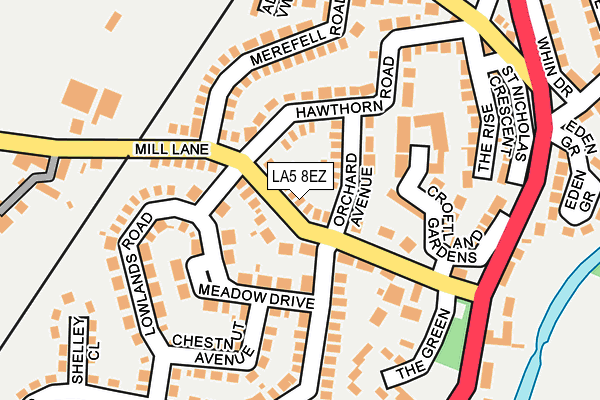 LA5 8EZ map - OS OpenMap – Local (Ordnance Survey)