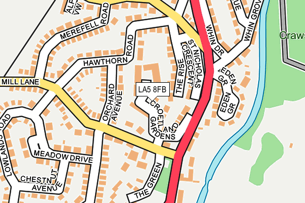 LA5 8FB map - OS OpenMap – Local (Ordnance Survey)