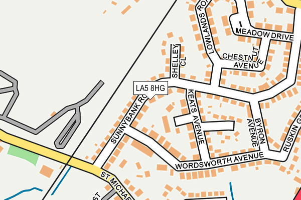LA5 8HG map - OS OpenMap – Local (Ordnance Survey)