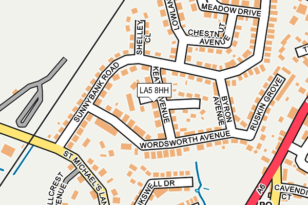 LA5 8HH map - OS OpenMap – Local (Ordnance Survey)