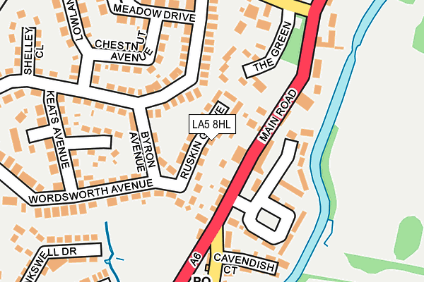 LA5 8HL map - OS OpenMap – Local (Ordnance Survey)